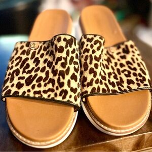 Cole Haan Leopard Print Mules